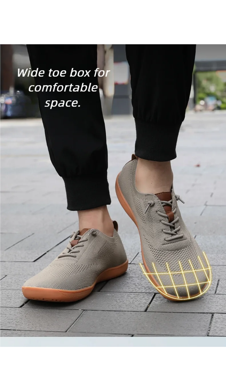 ARFASTEP Wide Toe Barefoot Shoes Mens Womens Minimalist Walking Sneakers Shoes | Zero Drop Sole | Breathable Mesh