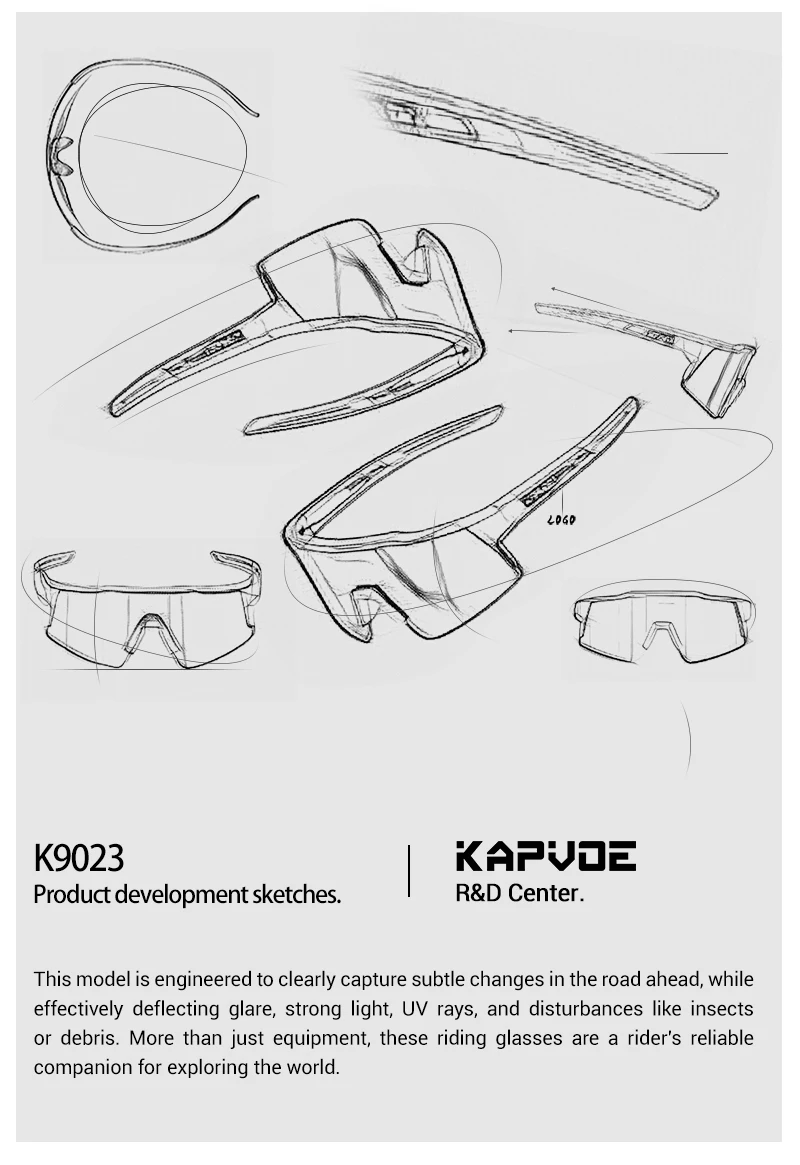 Kapvoe 2026 Hiking Eyewear Cycling Running Driving Sunglasses Men Bike Bicycle UV400 Glasses Climbing Mountain Camping Goggles