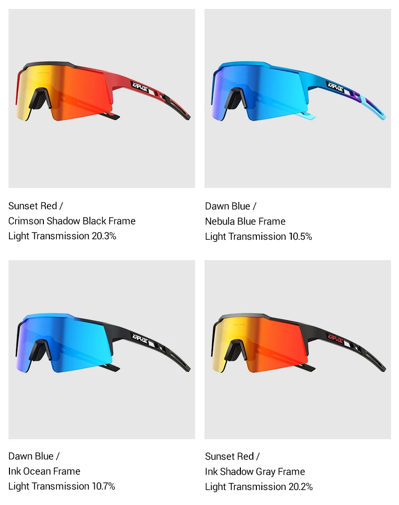 Kapvoe 2026 Hiking Eyewear Cycling Running Driving Sunglasses Men Bike Bicycle UV400 Glasses Climbing Mountain Camping Goggles