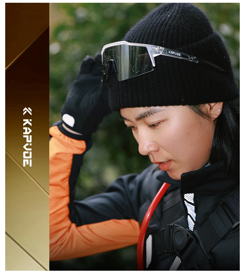 Kapvoe 2026 Hiking Eyewear Cycling Running Driving Sunglasses Men Bike Bicycle UV400 Glasses Climbing Mountain Camping Goggles