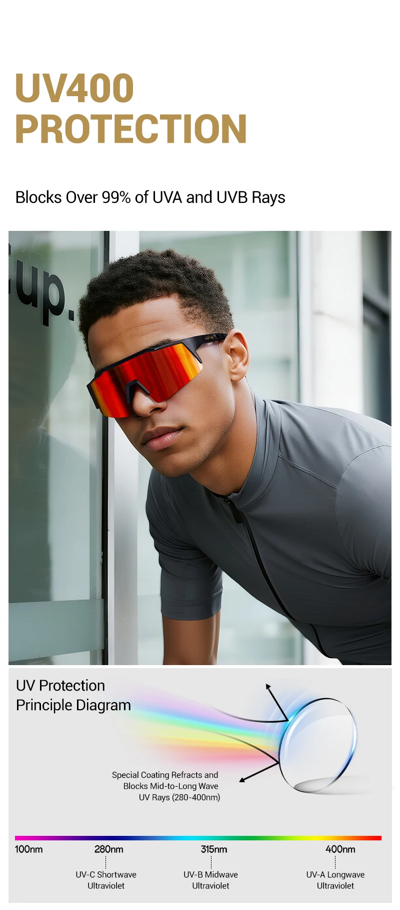 Kapvoe 2026 Hiking Eyewear Cycling Running Driving Sunglasses Men Bike Bicycle UV400 Glasses Climbing Mountain Camping Goggles
