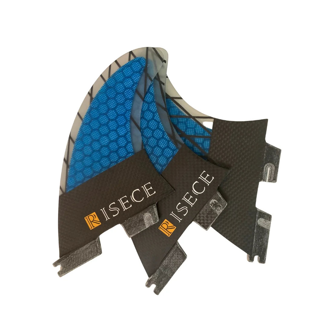 RISECE Surfboard Fins G3/G5/G7 Size Thruster 3PCS Set Fiberglass Honeycomb Carbon fiber Tri Fins Quilhas Surf Fin