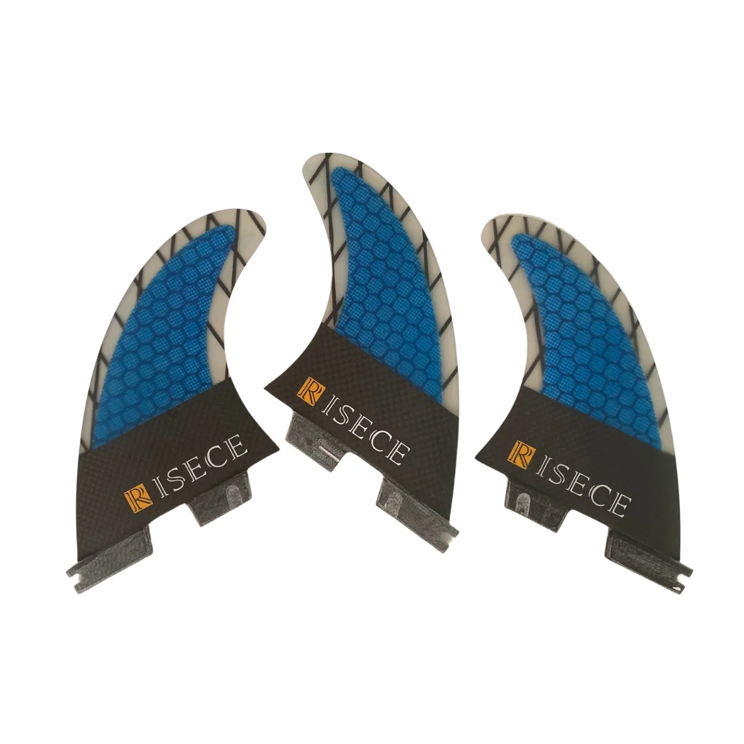 RISECE Surfboard Fins G3/G5/G7 Size Thruster 3PCS Set Fiberglass Honeycomb Carbon fiber Tri Fins Quilhas Surf Fin