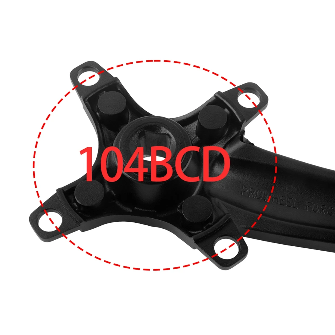 Prowheel Sqaure Hole MTB Crank 170 175mm Mountain Bicycle Crank Arm 104BCD Sprocket 8 9 10 11 12 Speed Cycling Parts