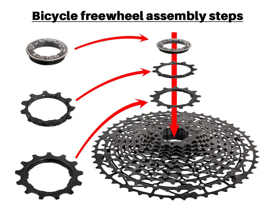 GOLDIX 11-speed cassette hg For Shimano 11 40t 42t 46t 48t 50t 52t cassette 11 speed ultralight hollow Mountain bike cassette