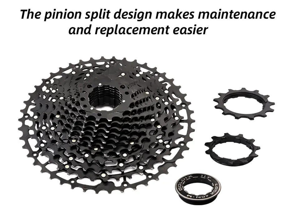 GOLDIX 11-speed cassette hg For Shimano 11 40t 42t 46t 48t 50t 52t cassette 11 speed ultralight hollow Mountain bike cassette