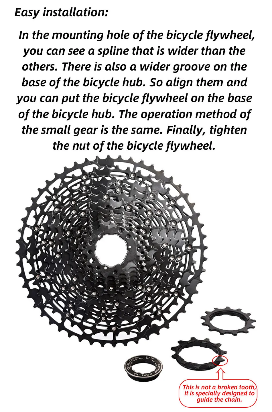 GOLDIX 11-speed cassette hg For Shimano 11 40t 42t 46t 48t 50t 52t cassette 11 speed ultralight hollow Mountain bike cassette