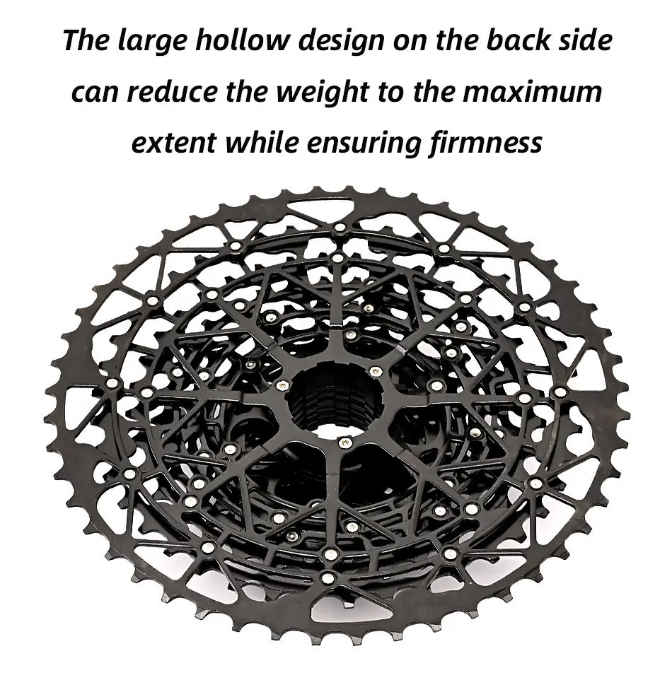 GOLDIX 11-speed cassette hg For Shimano 11 40t 42t 46t 48t 50t 52t cassette 11 speed ultralight hollow Mountain bike cassette