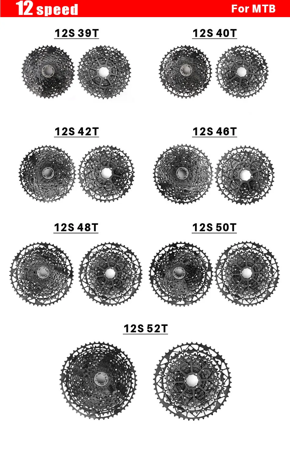 GOLDIX 11-speed cassette hg For Shimano 11 40t 42t 46t 48t 50t 52t cassette 11 speed ultralight hollow Mountain bike cassette