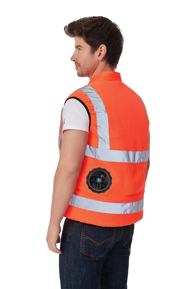 G-MACHT Summer Cooling 2/3/4 Fans Vest USB 12V/5V Fans Charging Breathable Sleeveless Air Conditioner Waistcoat For Outdoor Work