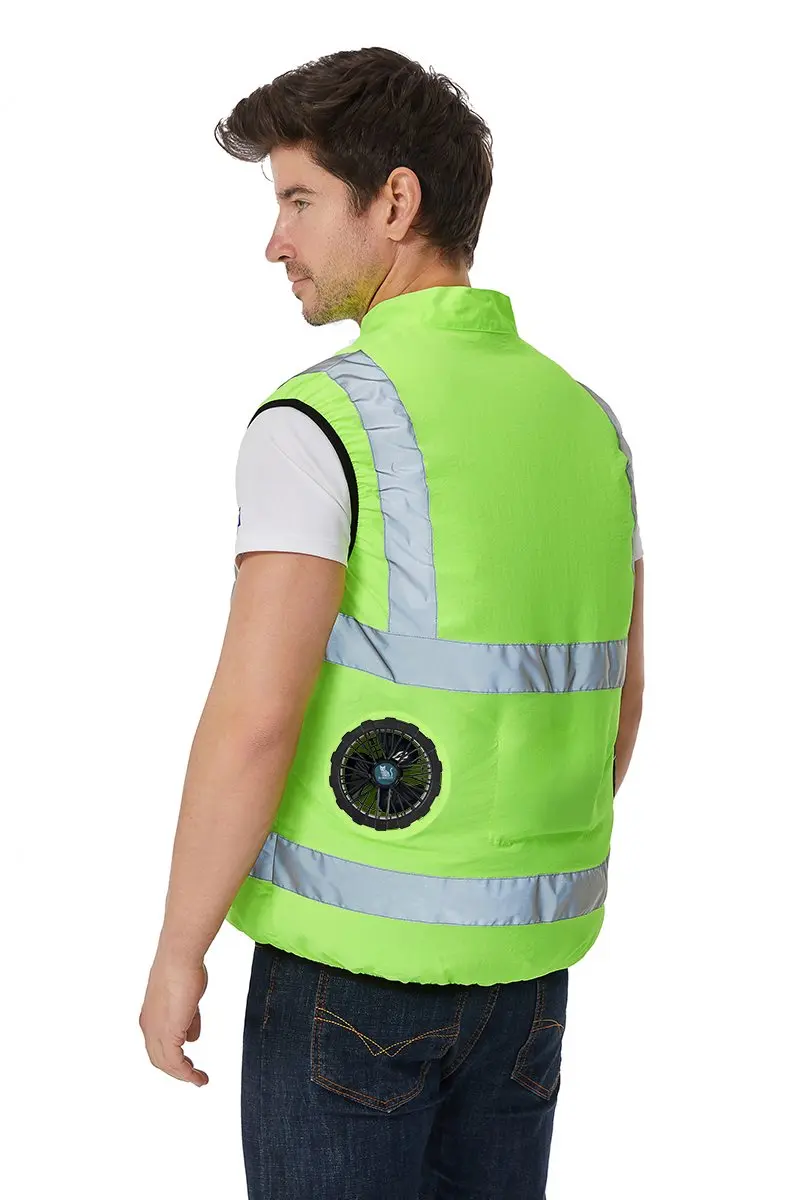 G-MACHT Summer Cooling 2/3/4 Fans Vest USB 12V/5V Fans Charging Breathable Sleeveless Air Conditioner Waistcoat For Outdoor Work