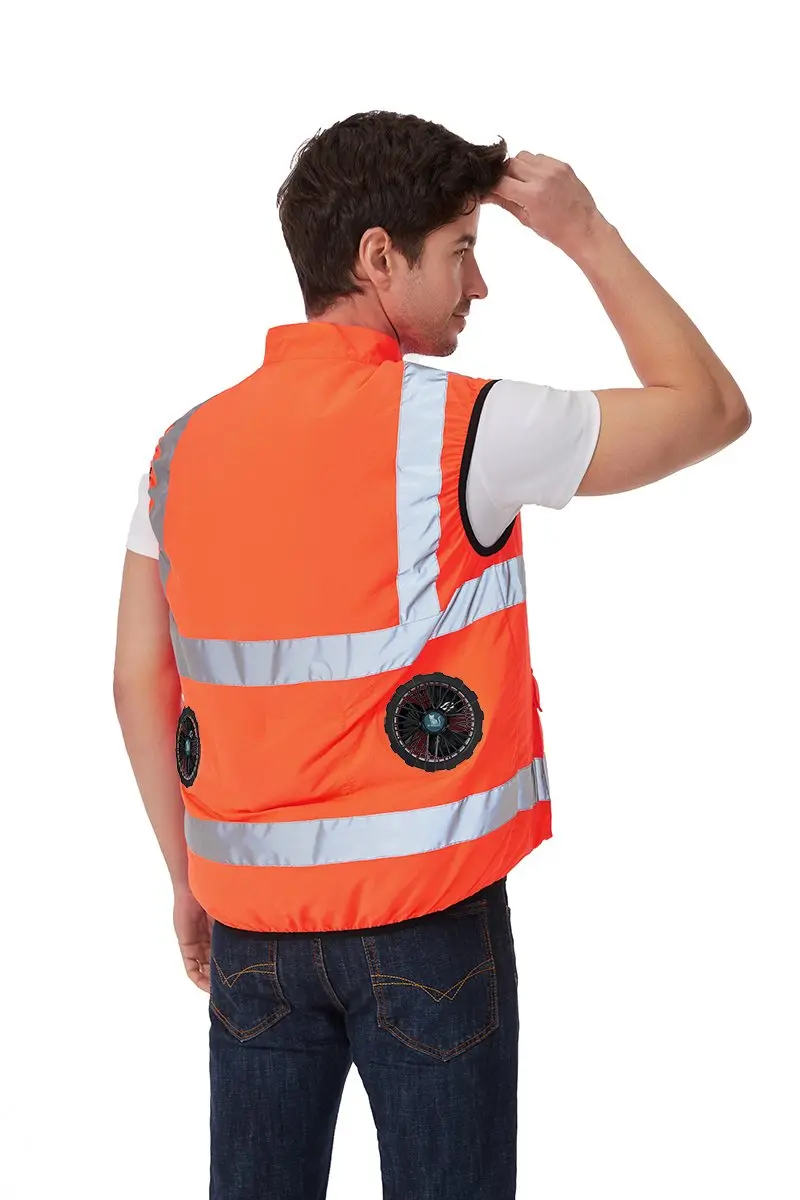 G-MACHT Summer Cooling 2/3/4 Fans Vest USB 12V/5V Fans Charging Breathable Sleeveless Air Conditioner Waistcoat For Outdoor Work