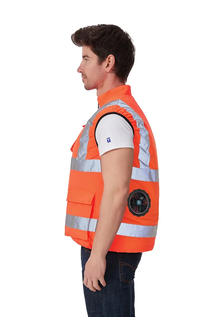 G-MACHT Summer Cooling 2/3/4 Fans Vest USB 12V/5V Fans Charging Breathable Sleeveless Air Conditioner Waistcoat For Outdoor Work