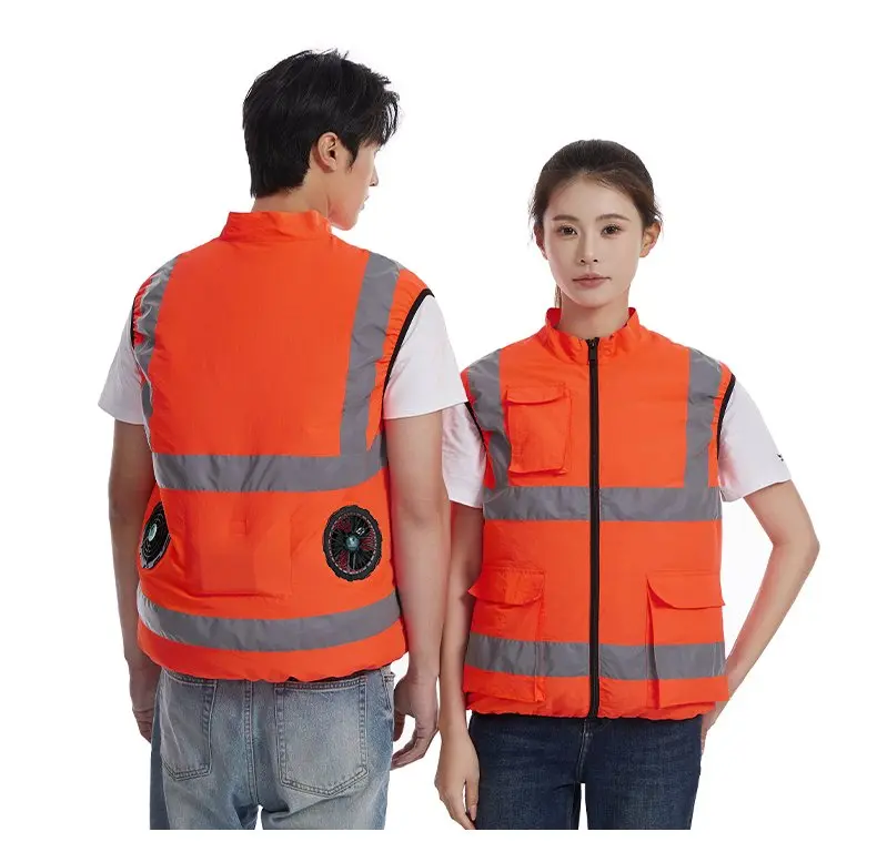 G-MACHT Summer Cooling 2/3/4 Fans Vest USB 12V/5V Fans Charging Breathable Sleeveless Air Conditioner Waistcoat For Outdoor Work