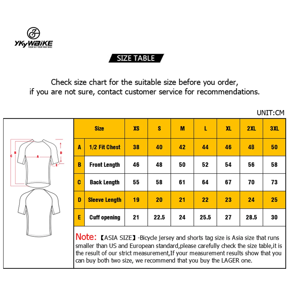 YKYWBIKE 2PCS Men's Cycling Base Layers Short Sleeve Sport Shirt Pro Cool Mesh Superlight Bicycle  Breathable Road Bike Top