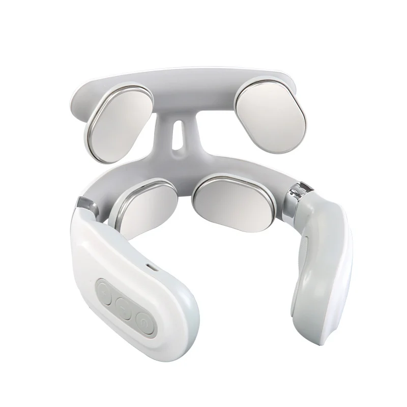 4-head Neck Massager USB Rechargeable Cervical Massager with Heat Electric Neck Massager for Women Men