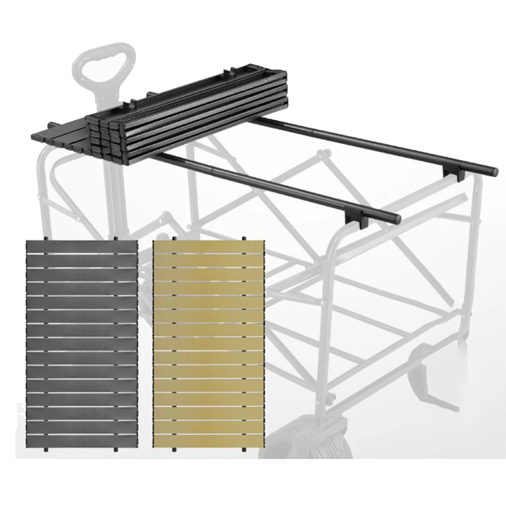 Camping Folding Handcart Table Board 55x120cm Black Yellow Green Gray For Outdoor Garden Cart Trolley Top Board Furniture