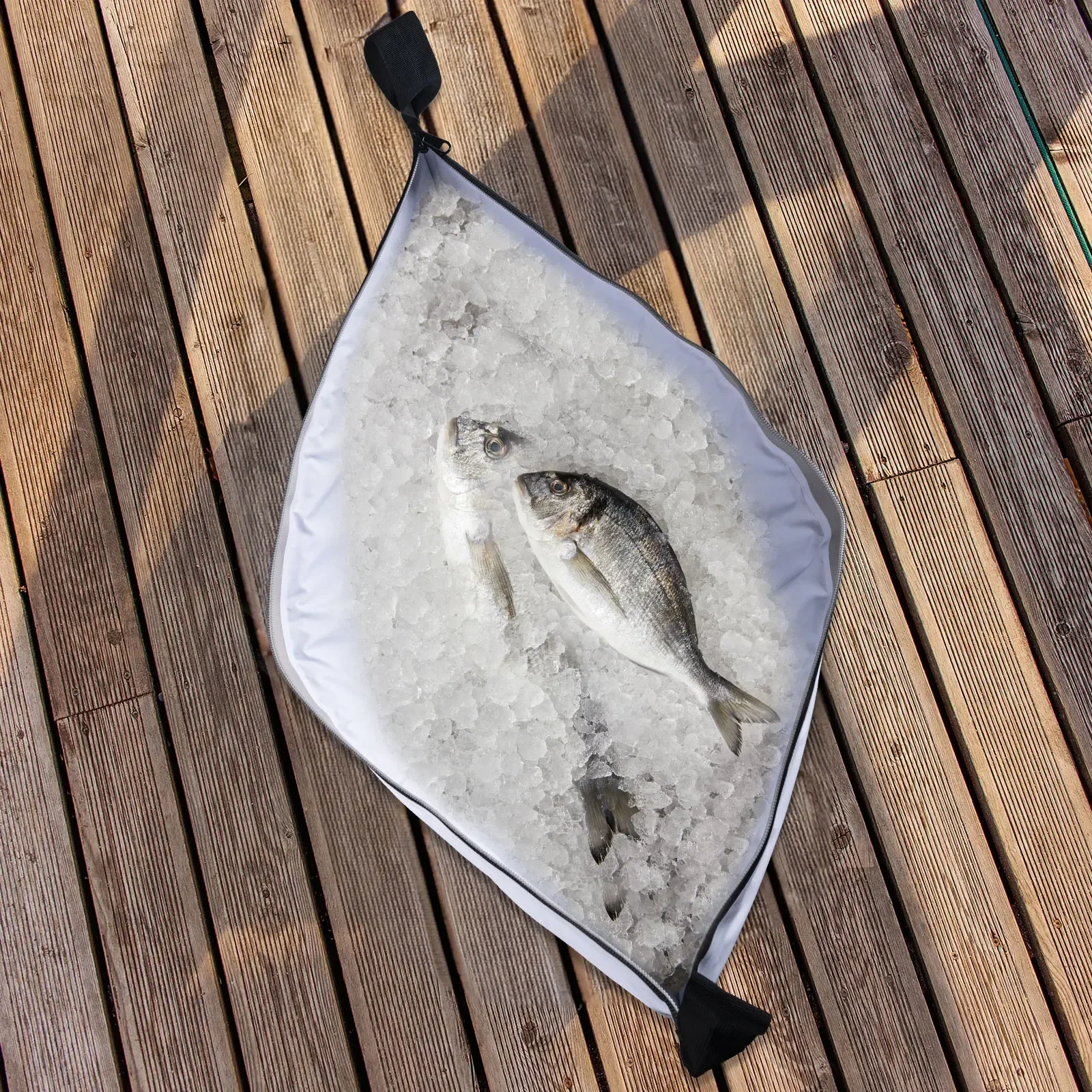 Fishing Cooler Bag Live Fish Insulated Cooler Bag Freshness 72 Hour Cold Retention Collapsible Waterproof PVC Fish Bag