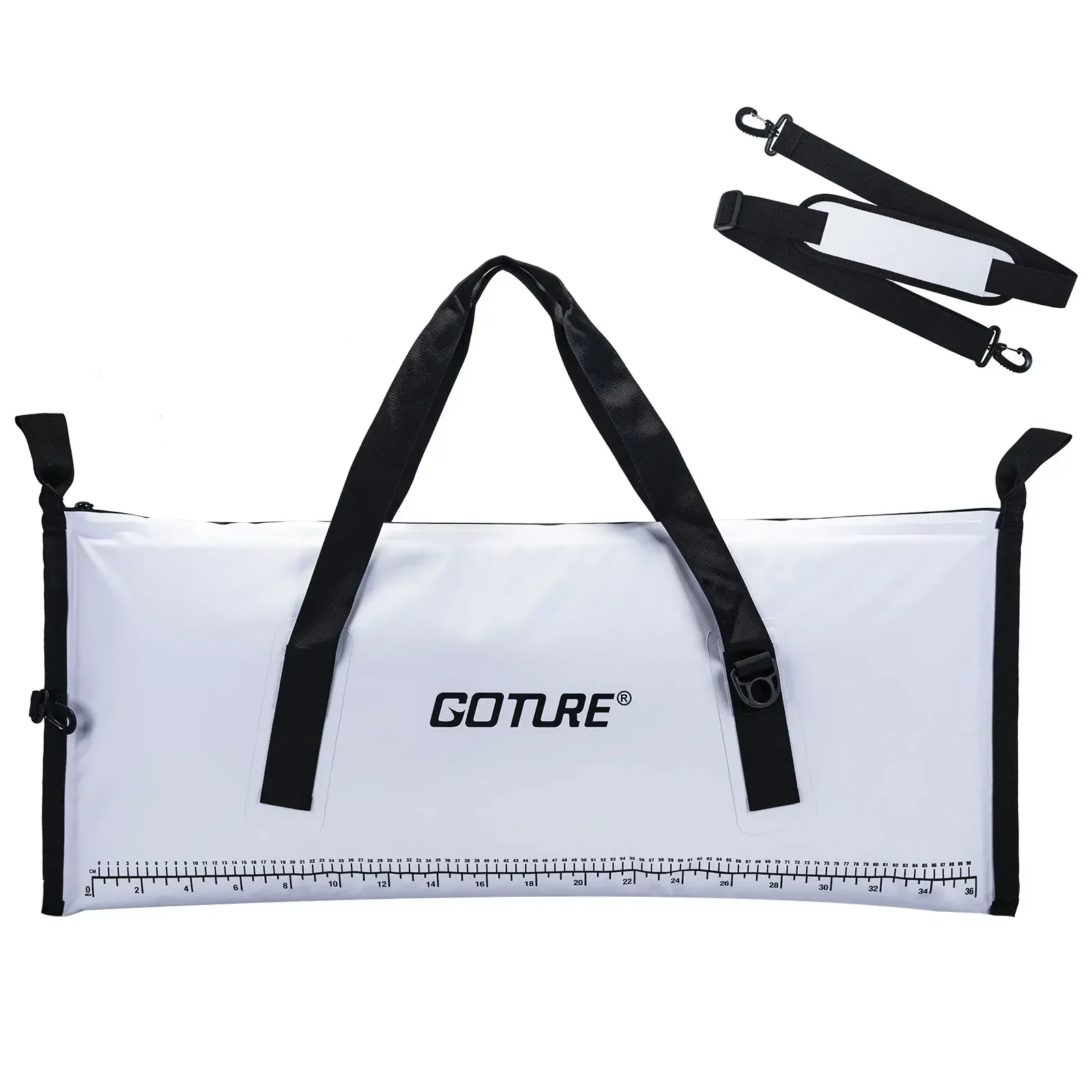 Fishing Cooler Bag Live Fish Insulated Cooler Bag Freshness 72 Hour Cold Retention Collapsible Waterproof PVC Fish Bag