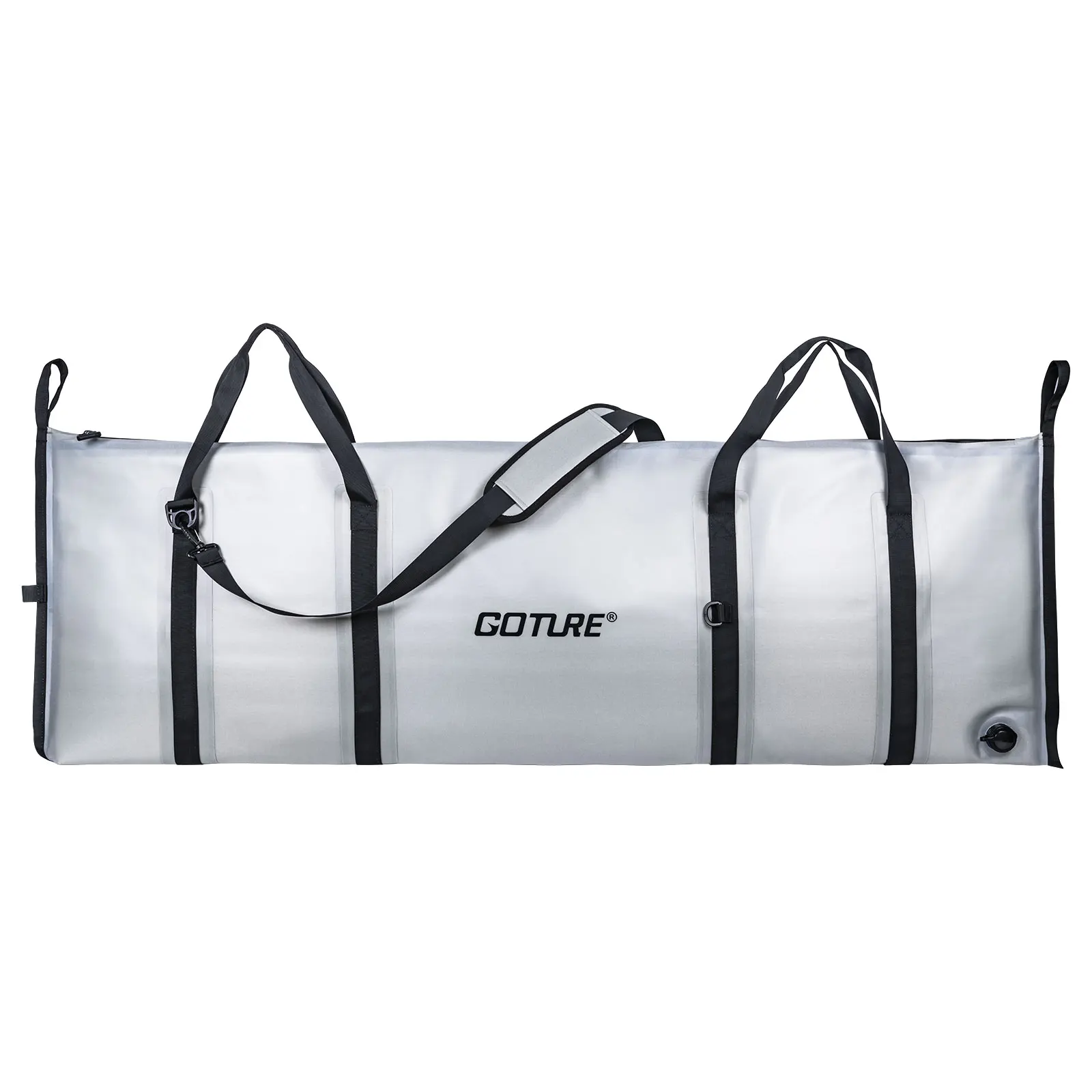 Fishing Cooler Bag Live Fish Insulated Cooler Bag Freshness 72 Hour Cold Retention Collapsible Waterproof PVC Fish Bag