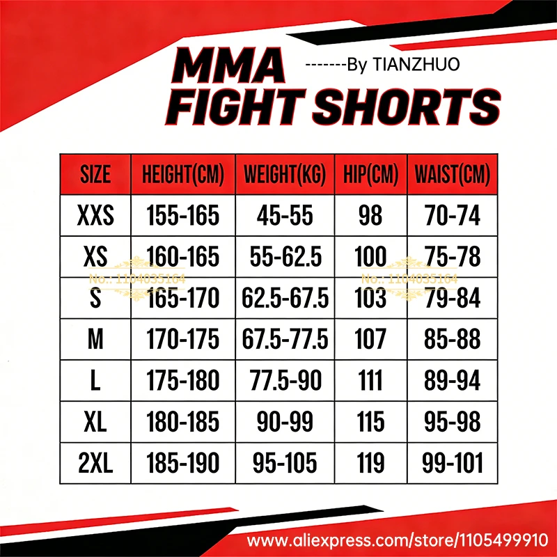 VSZAP MMA Fight Shorts for Men Durable Training Shorts Grappling Boxing Kickboxing BJJ No Gi Sparring Workout Fighting Shorts