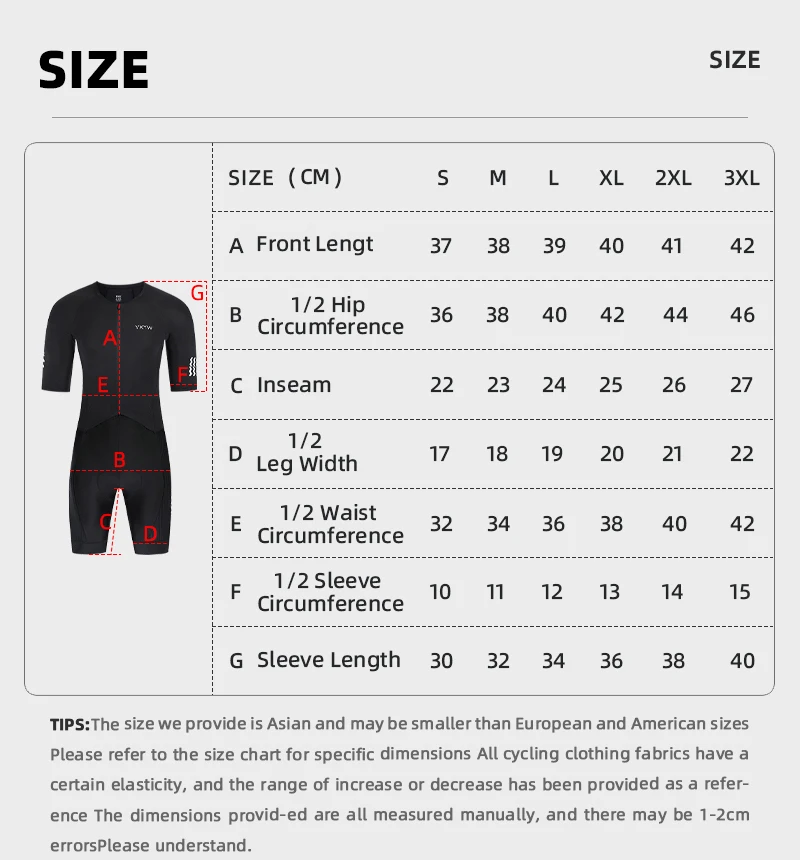 YKYWBIKE One-Piece Cycling Skinsuit Italy Interface Padded Aerodynamic Pro-Grade Elite Road Bike Set Bicycle Clothing Shorts