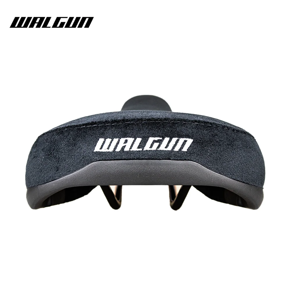 WALGUN BMX Bicycle Saddle Dirt Jump Bike Seat Flannelette with Embroidery Freestyle Racing Dowbhill Saddle for MTB Cycling Parts