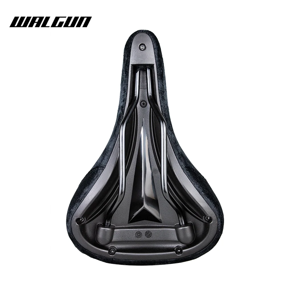 WALGUN BMX Bicycle Saddle Dirt Jump Bike Seat Flannelette with Embroidery Freestyle Racing Dowbhill Saddle for MTB Cycling Parts