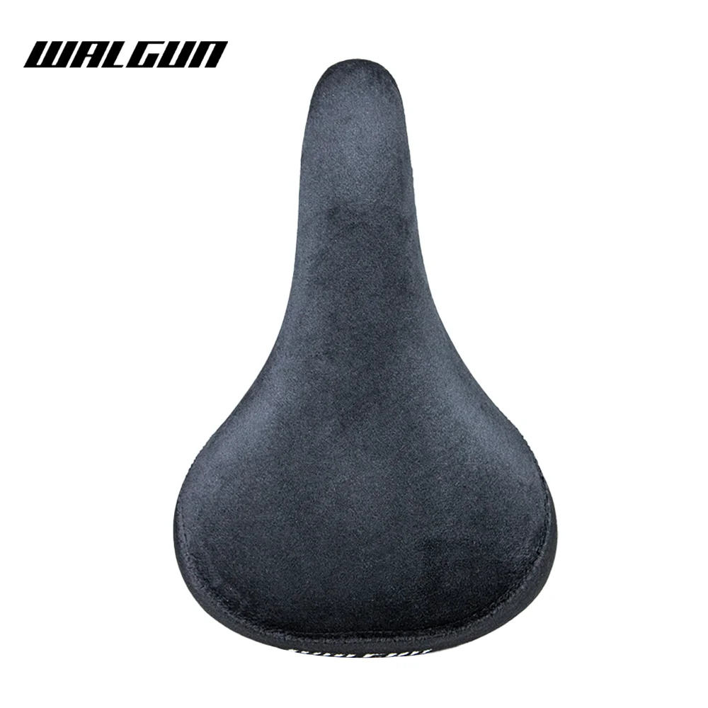WALGUN BMX Bicycle Saddle Dirt Jump Bike Seat Flannelette with Embroidery Freestyle Racing Dowbhill Saddle for MTB Cycling Parts