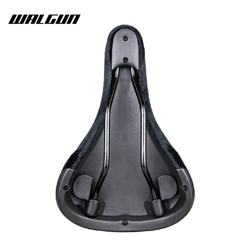 WALGUN BMX Bicycle Saddle Dirt Jump Bike Seat Flannelette with Embroidery Freestyle Racing Dowbhill Saddle for MTB Cycling Parts