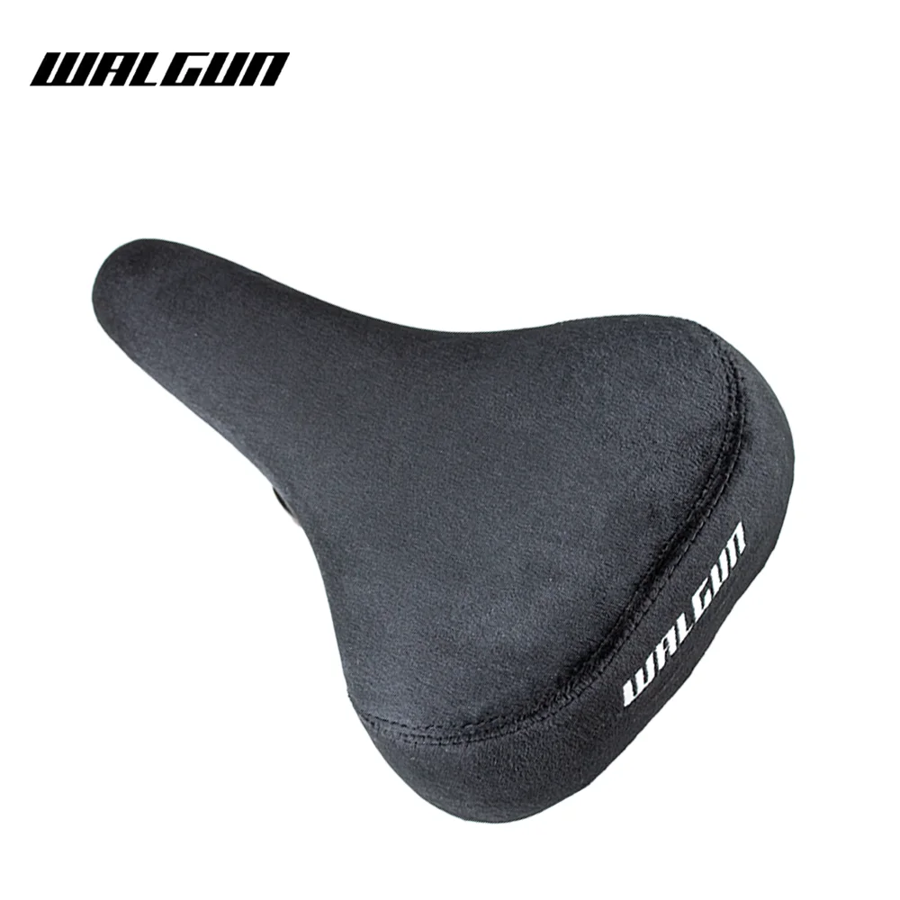 WALGUN BMX Bicycle Saddle Dirt Jump Bike Seat Flannelette with Embroidery Freestyle Racing Dowbhill Saddle for MTB Cycling Parts