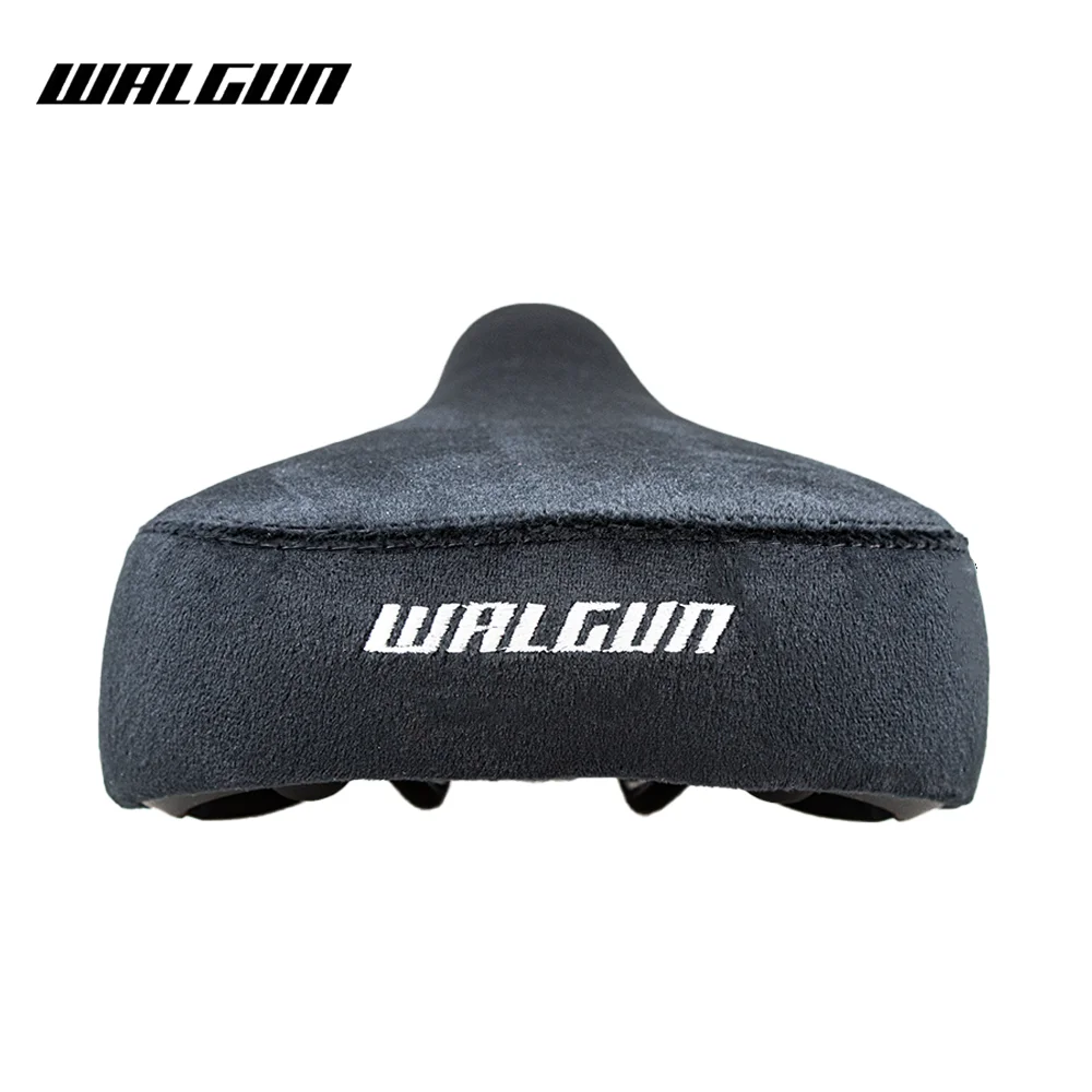 WALGUN BMX Bicycle Saddle Dirt Jump Bike Seat Flannelette with Embroidery Freestyle Racing Dowbhill Saddle for MTB Cycling Parts