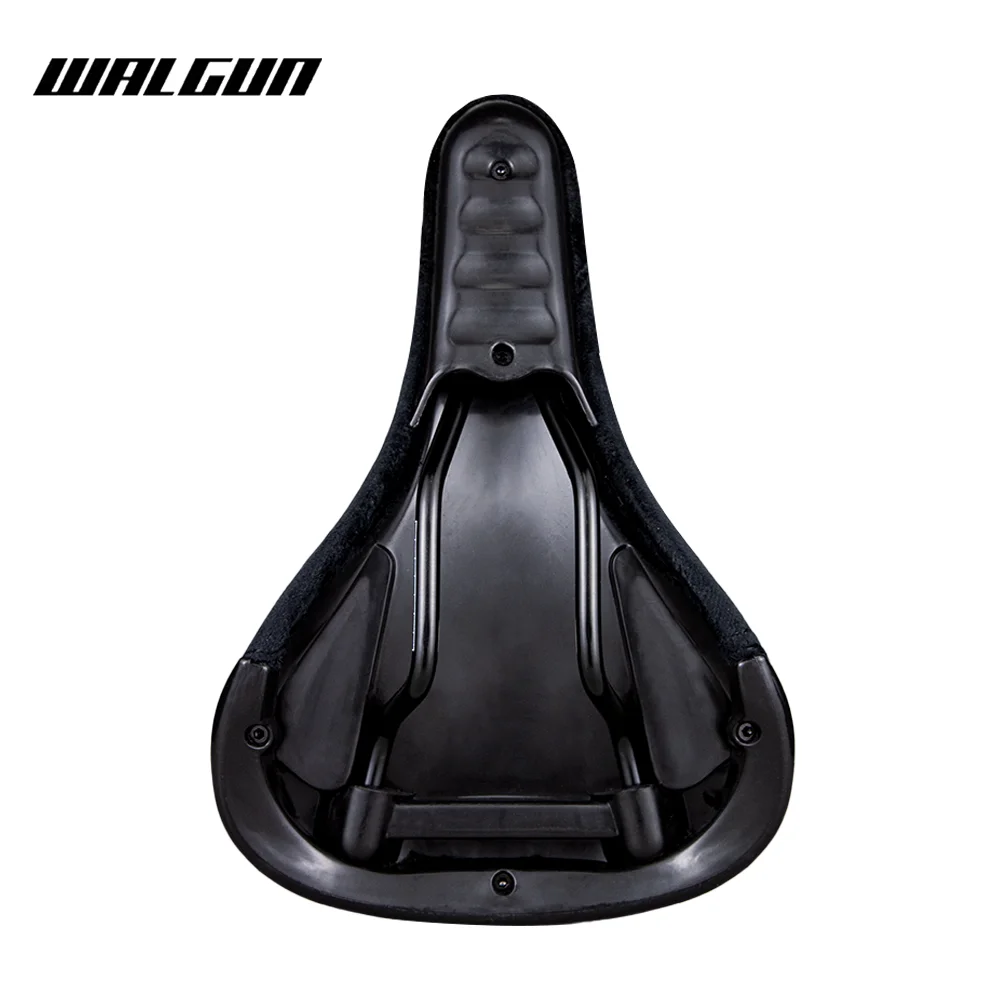 WALGUN BMX Bicycle Saddle Dirt Jump Bike Seat Flannelette with Embroidery Freestyle Racing Dowbhill Saddle for MTB Cycling Parts