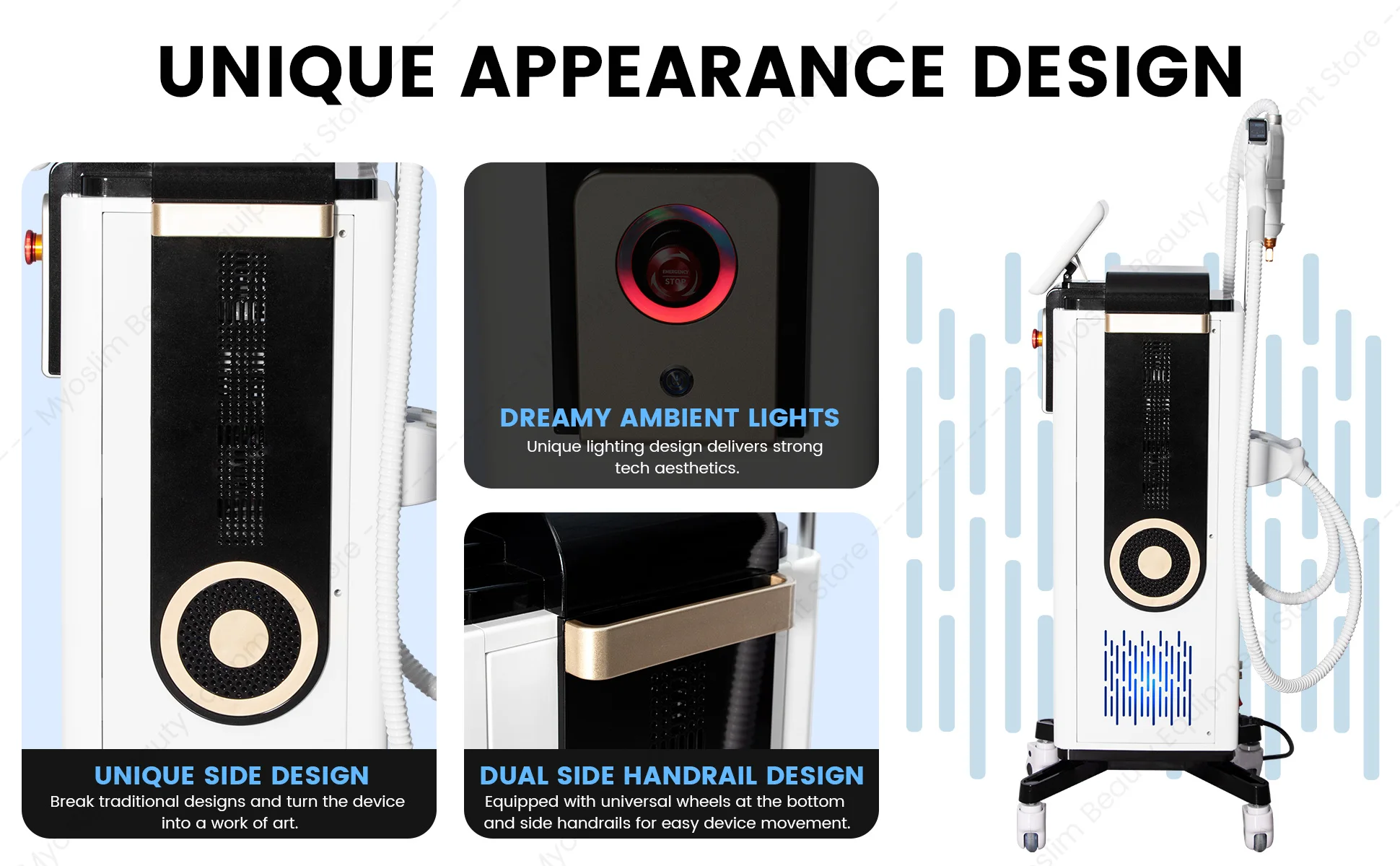 2 IN 1 Hair Removal Machine Beauty Equipment Permanent Hair Reduction Device With Cooling System For Salon Spa