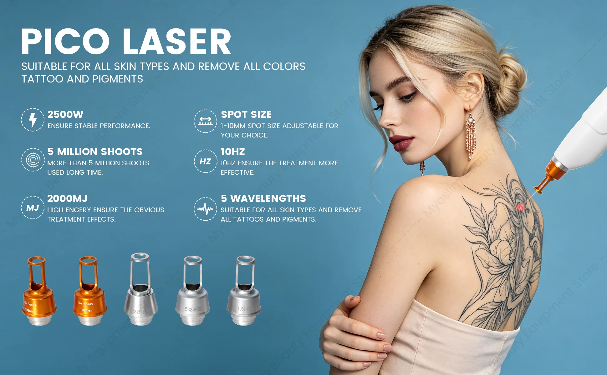 2 IN 1 Hair Removal Machine Beauty Equipment Permanent Hair Reduction Device With Cooling System For Salon Spa
