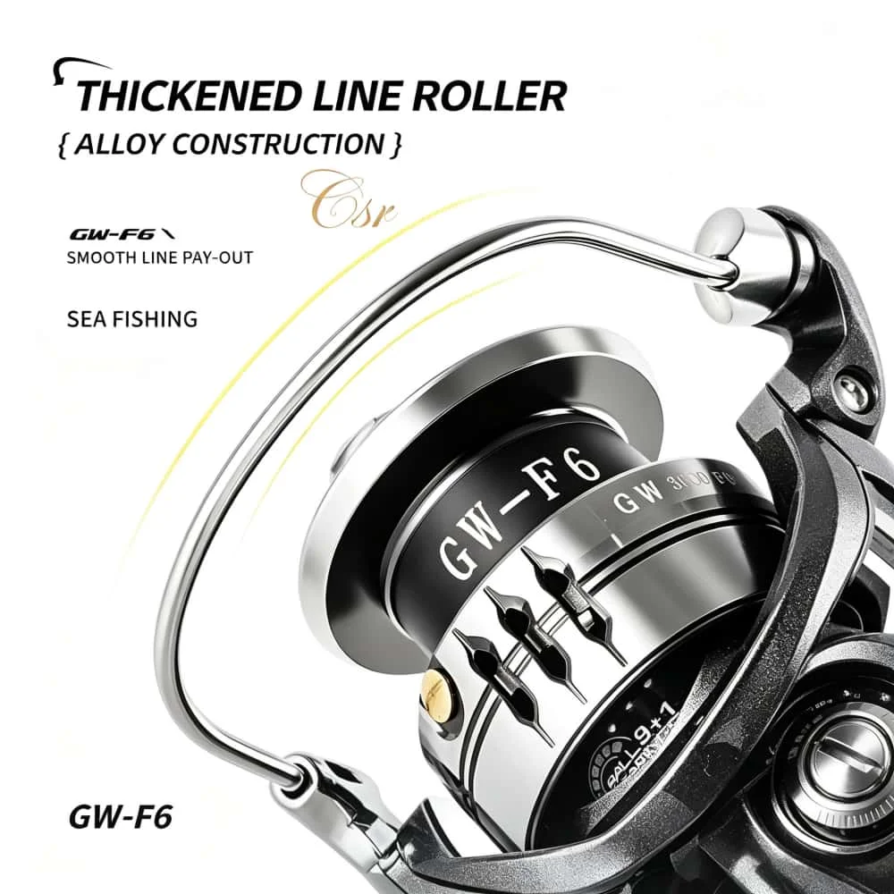 New ABU GARCIA Fishing Reel 9+1 Stainless Steel Bearings Max Drag 20KG for Saltwater Freshwater Spinning Fishing Reel