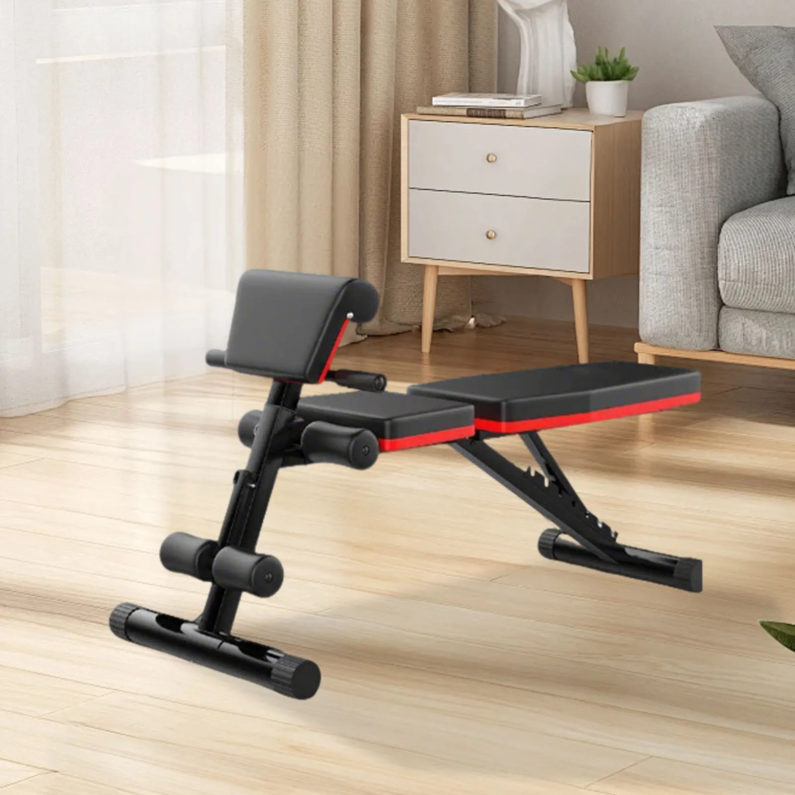 6-in-1 Versatile Dumbbell Bench Weightlifting Bed Adjustable Backrest Full-body Fitness Equipment Training Chair Weight Bench Foldable Exercising Bench