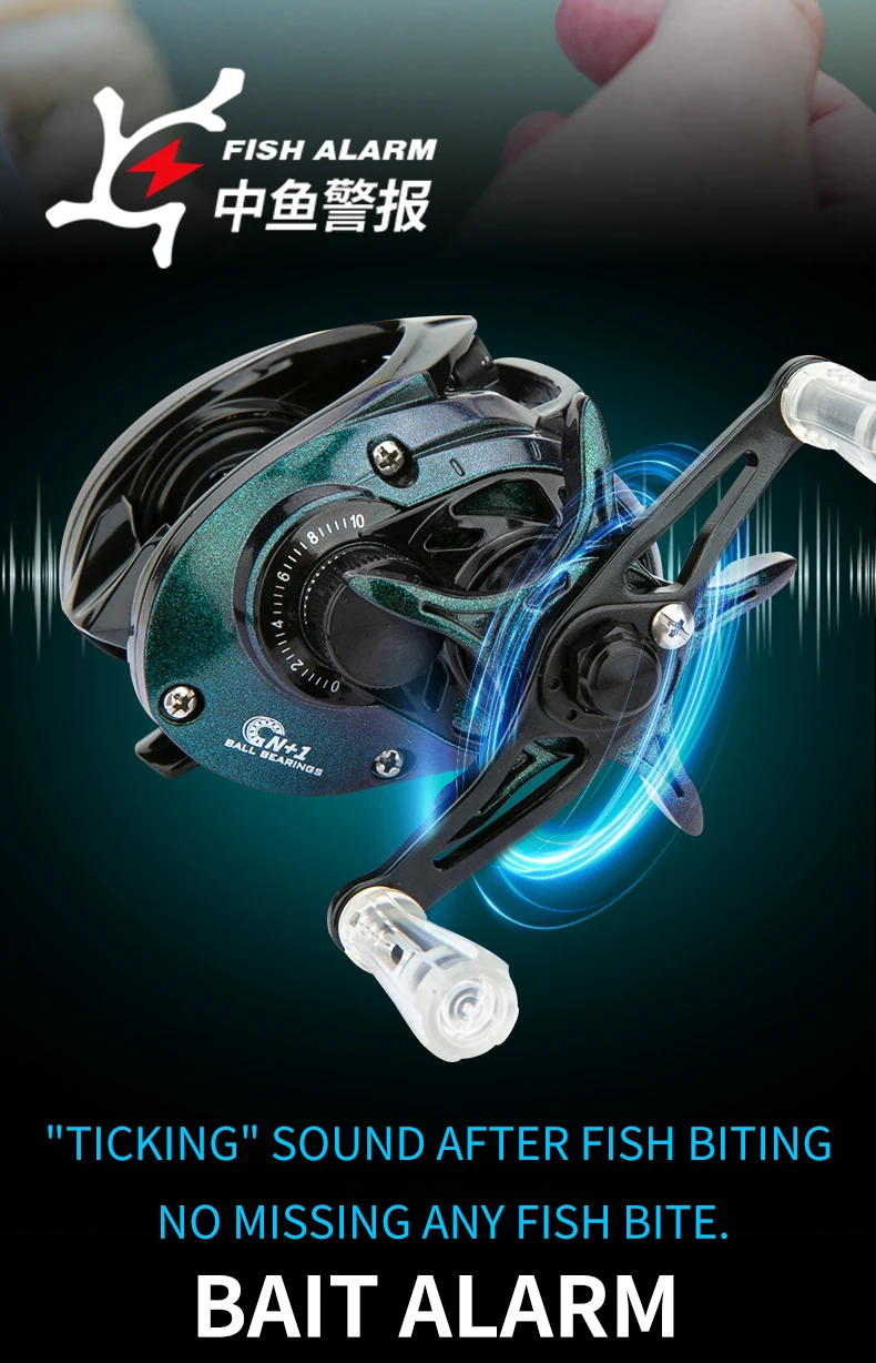 Bait Casting Fishing Reel 121g Light Weight Carbon Fiber Body 4kg Drag Power for Small Fish Fishing Model:PHANTOM