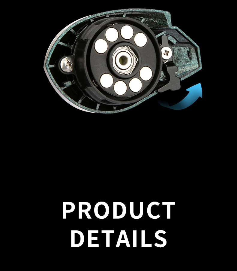 Bait Casting Fishing Reel 121g Light Weight Carbon Fiber Body 4kg Drag Power for Small Fish Fishing Model:PHANTOM