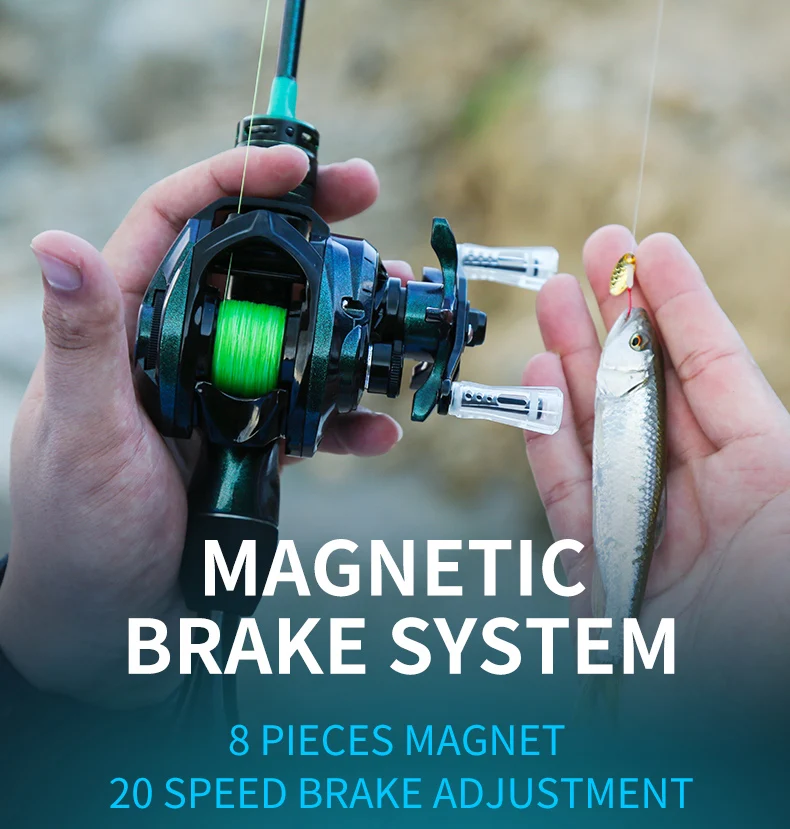 Bait Casting Fishing Reel 121g Light Weight Carbon Fiber Body 4kg Drag Power for Small Fish Fishing Model:PHANTOM