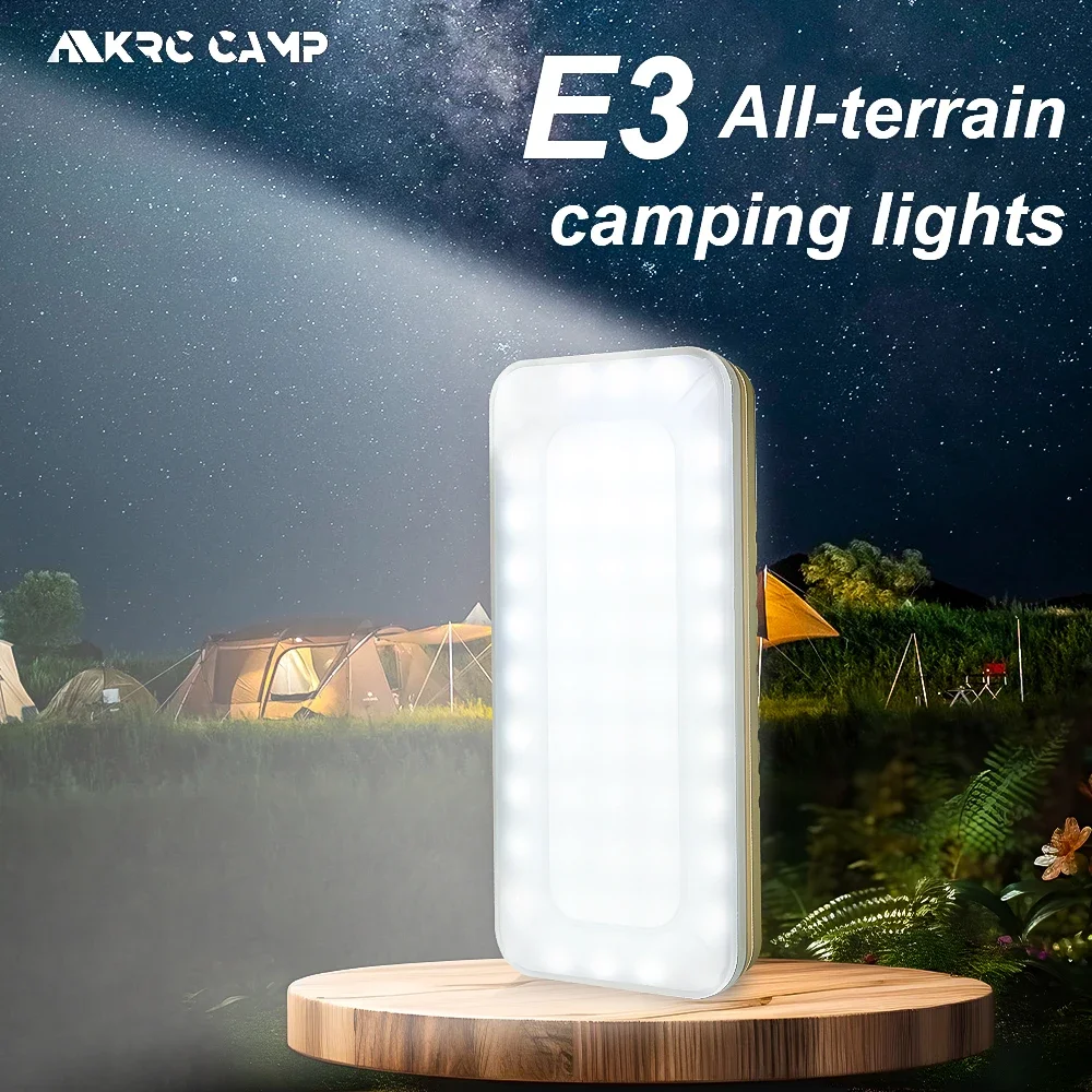 1500LM Bright LED Camping Lantern Rechargeable Portable Emergency Night Light Waterproof Outdoor Tent Lamp for Camping Hiking Ca