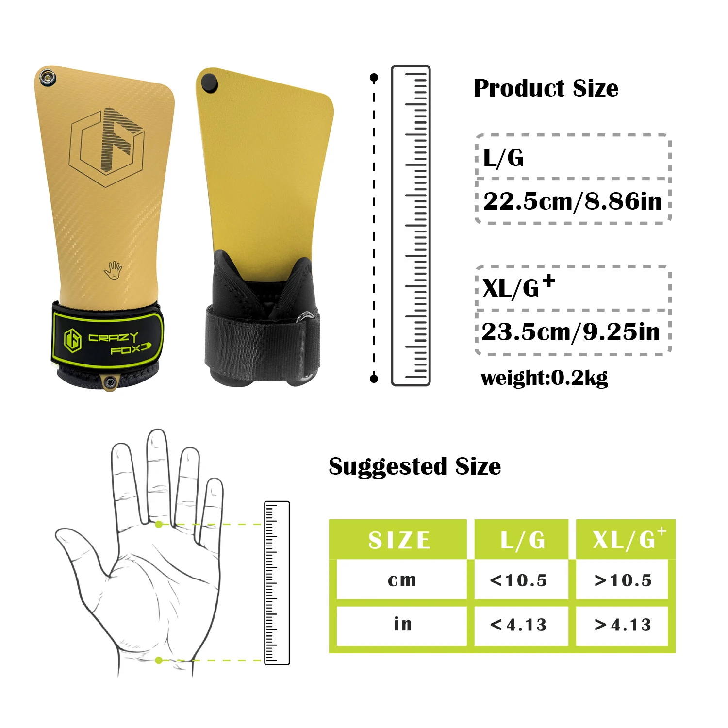Natural Rubber Anti‑Slip Palm Grips, Magnesium‑Free Hand Protectors, Anti‑Callus Gym Gear for CrossFit & Fitness Athletes+Bag