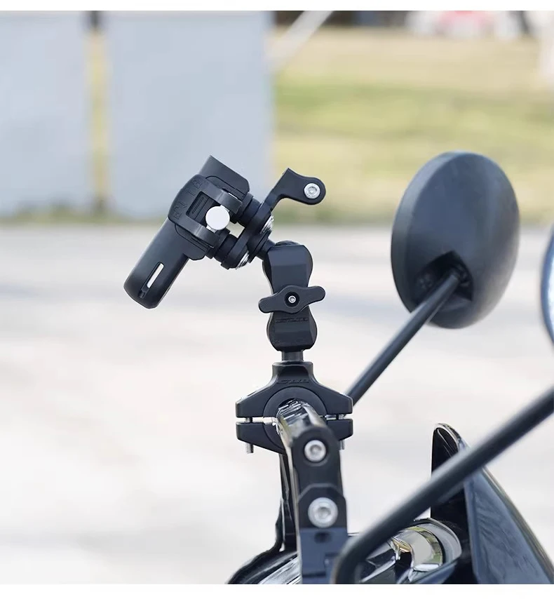 GUB P55 Motorcycle Bike Phone Holder Mount Not Block Camera Bicycle Phone Holder with 720 Degree Rotation for 4.7-7.2" Phone