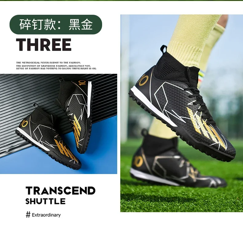 Men New Professional Soccer Shoes Original Resistant Casual Field Male Ultralight Football Boots Non Slip Fast Football Shoes