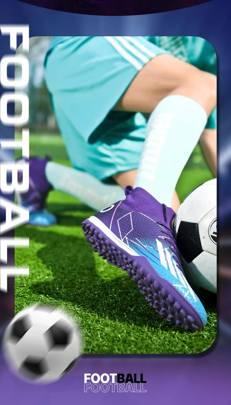 Men New Professional Soccer Shoes Original Resistant Casual Field Male Ultralight Football Boots Non Slip Fast Football Shoes