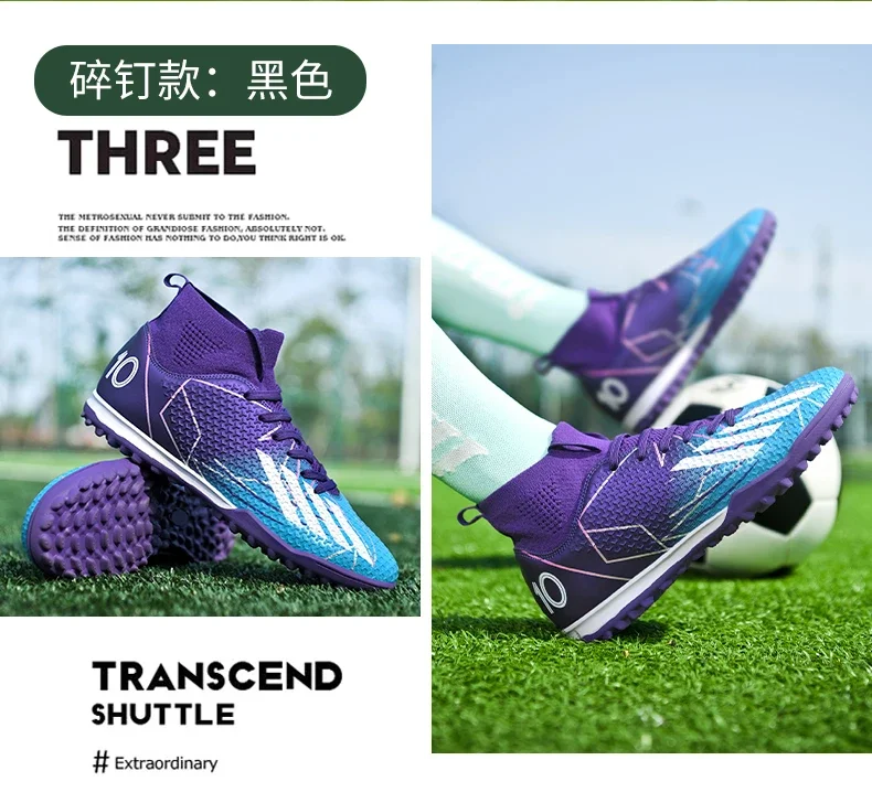 Men New Professional Soccer Shoes Original Resistant Casual Field Male Ultralight Football Boots Non Slip Fast Football Shoes