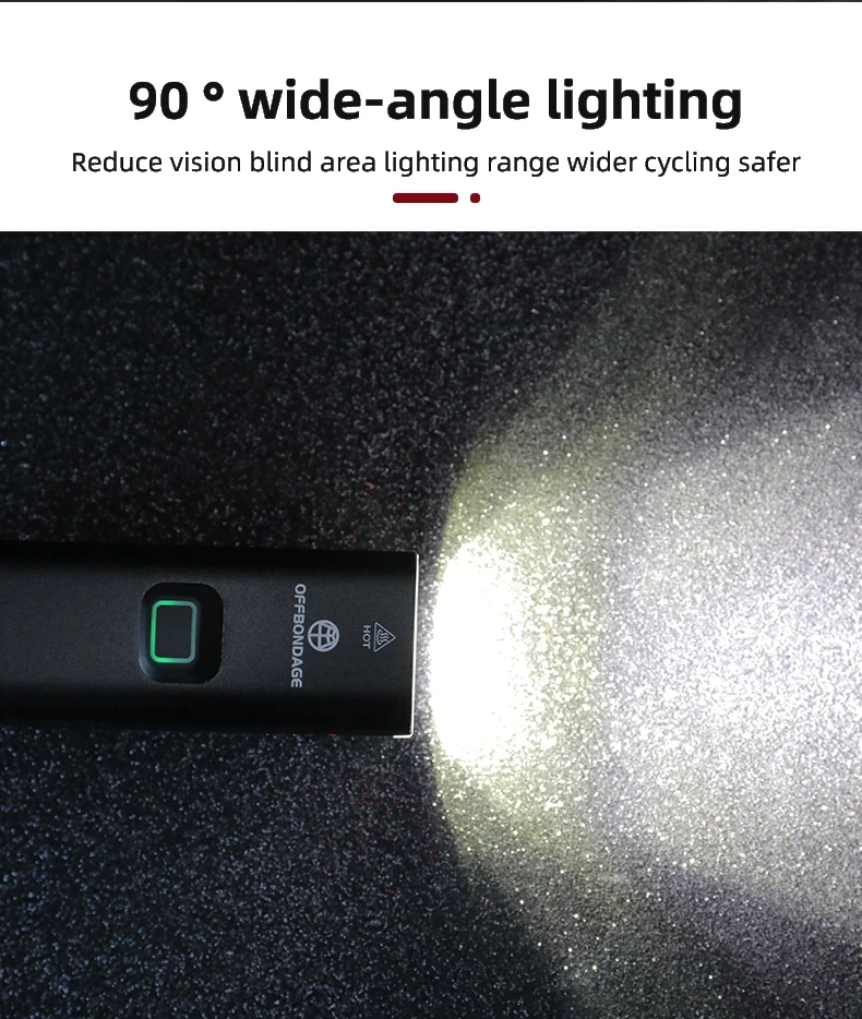 OFFBONDAGE Bicycle Light 1000Lumen Bike Headlight Flashlight Cycling Front Lamp USB Charging MTB Road Bike Rear Light Highlight