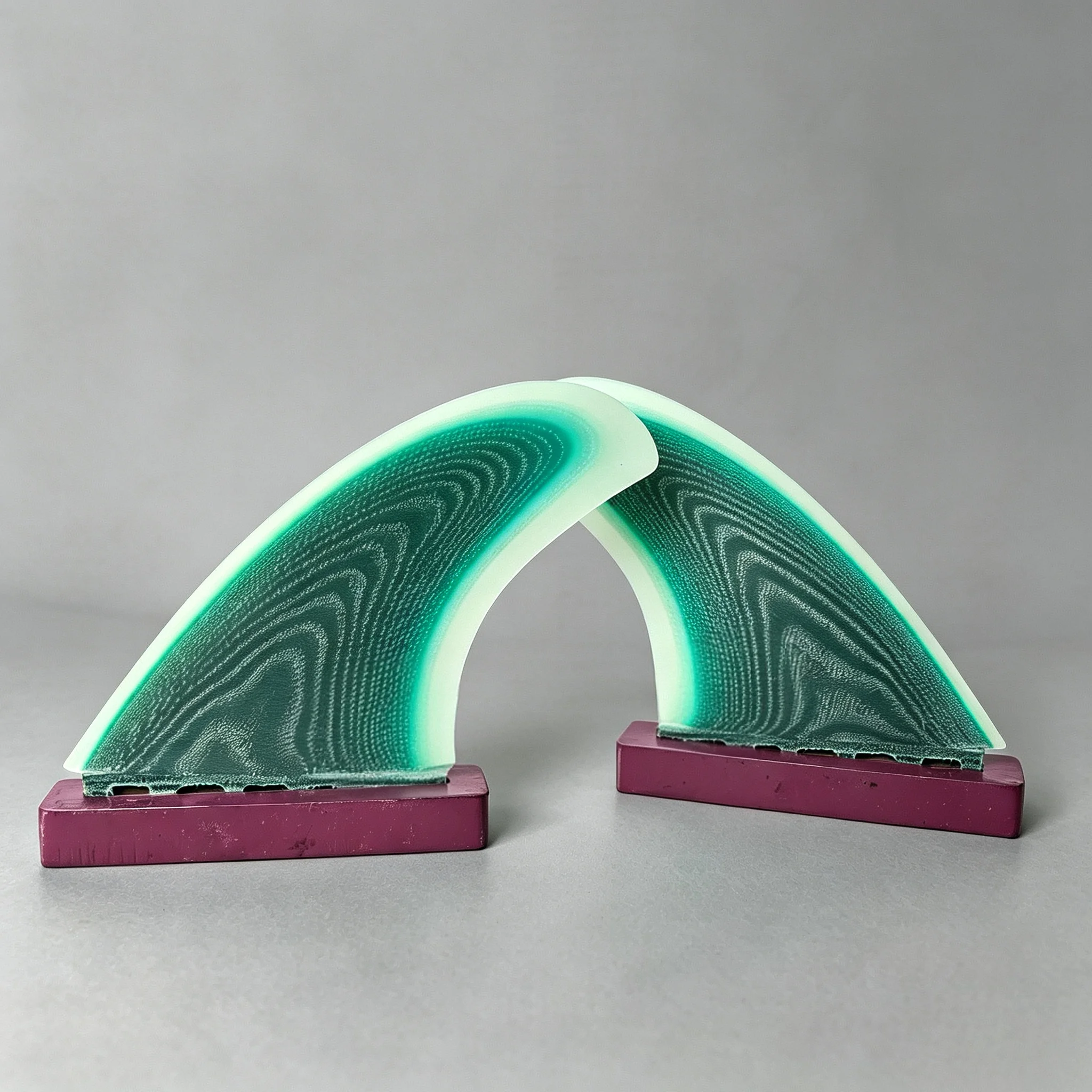 New FUT 2+1 Surfboard Fins: High-performance, premium-quality surfboard fins; stable replacement tail fins made of fiberglass; p