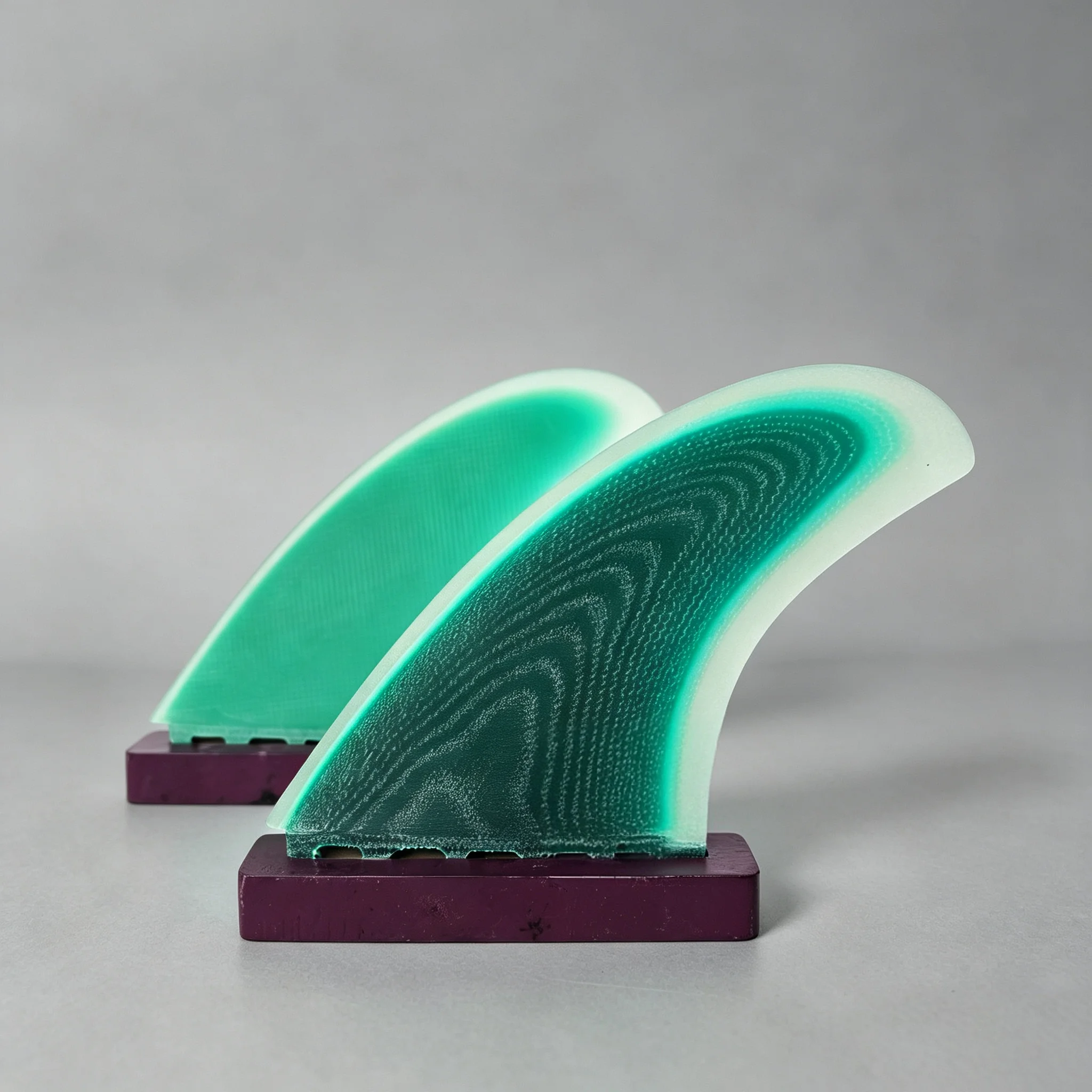 New FUT 2+1 Surfboard Fins: High-performance, premium-quality surfboard fins; stable replacement tail fins made of fiberglass; p