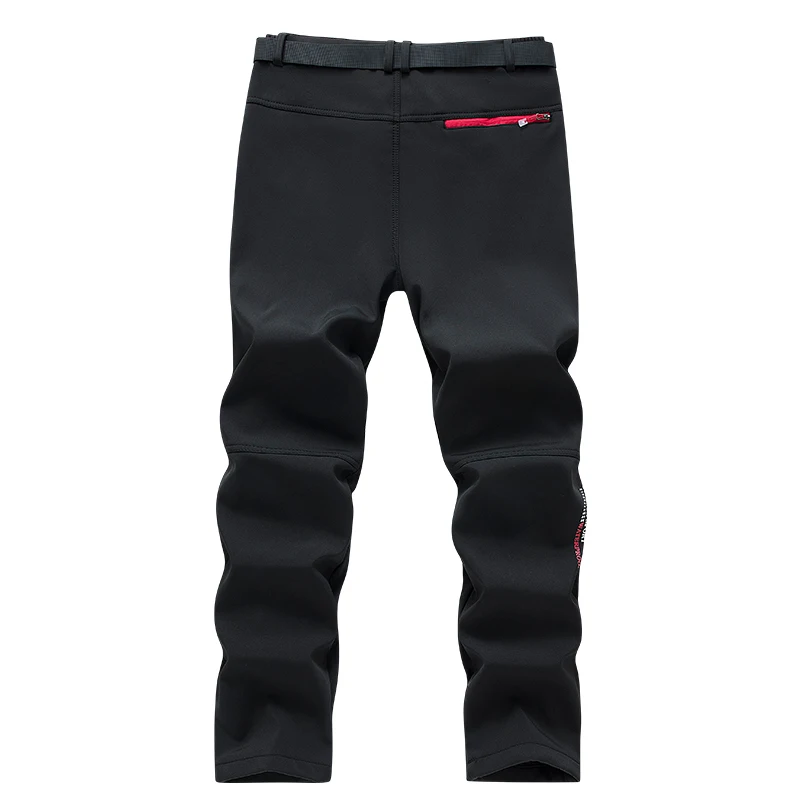 Men's Waterproof Hiking Pants Outdoor Fleece Lined Snow Ski Pants Winter Softshell Snowboard Pants